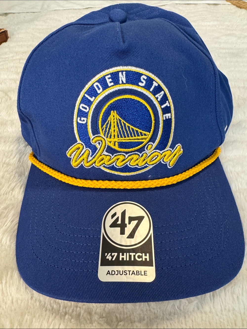 '47 Golden State Warriors Blue and Yellow Rope-Front Hat